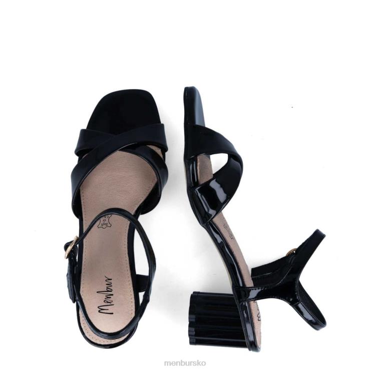 dk Menbur Kvinder albule sort X288X3256 afslappet smart sko