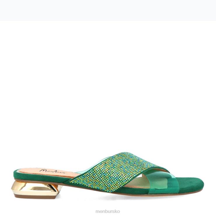 dk Menbur Kvinder alm grøn X288X3177 afslappet smart sko