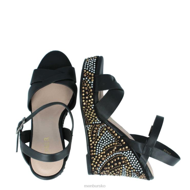 dk Menbur Kvinder birbesi sort X288X546 afslappet smart sko