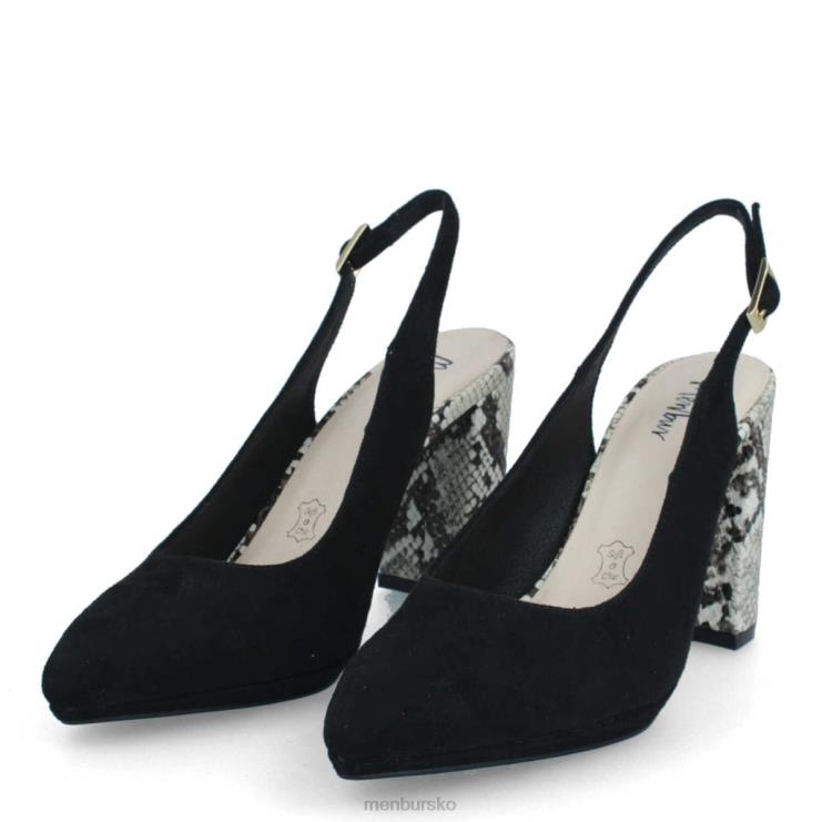 dk Menbur Kvinder bomerano sort X288X486 afslappet smart sko