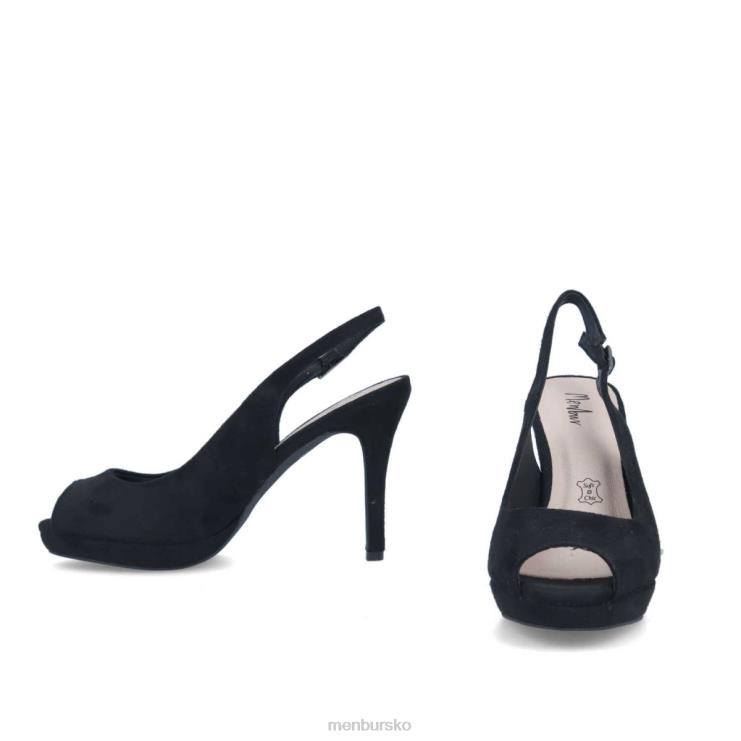 dk Menbur Kvinder busana sort X288X3196 afslappet smart sko