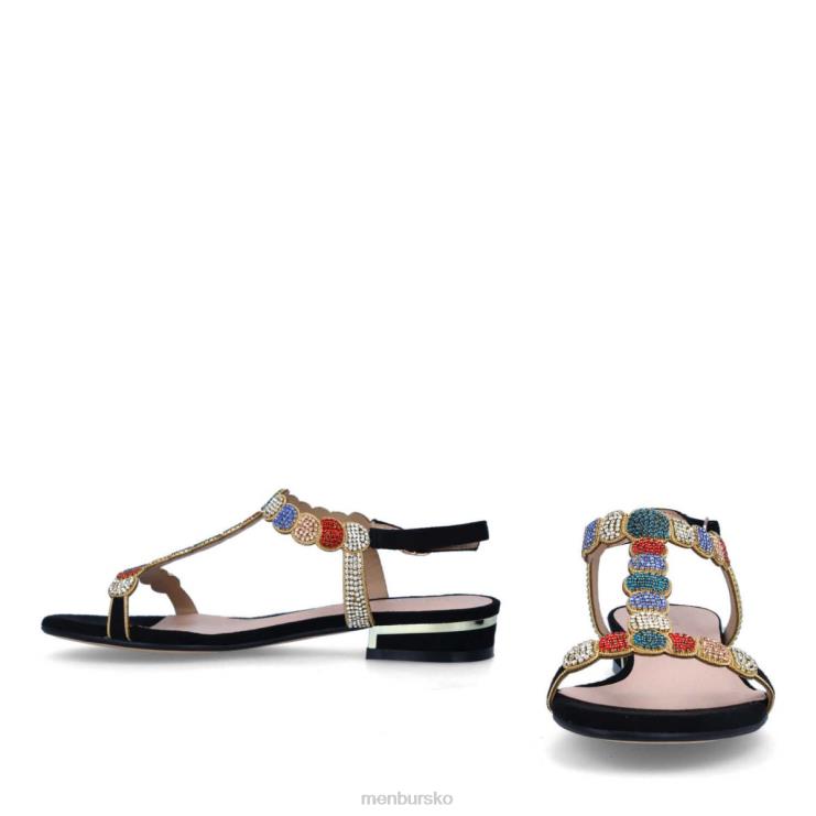 dk Menbur Kvinder dombastone sort X288X3333 afslappet smart sko