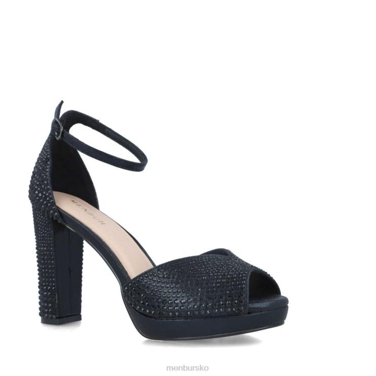 dk Menbur Kvinder aguamarina sort X288X3871 høje hæle