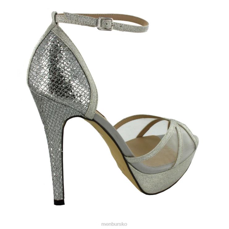 dk Menbur Kvinder anora sølv X288X957 høje hæle