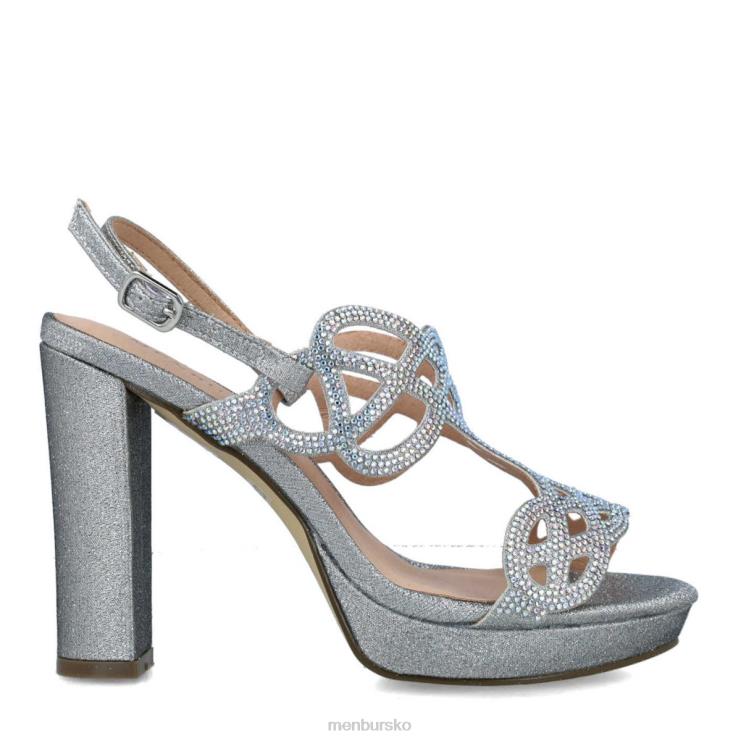 dk Menbur Kvinder boatti sølv X288X1298 høje hæle