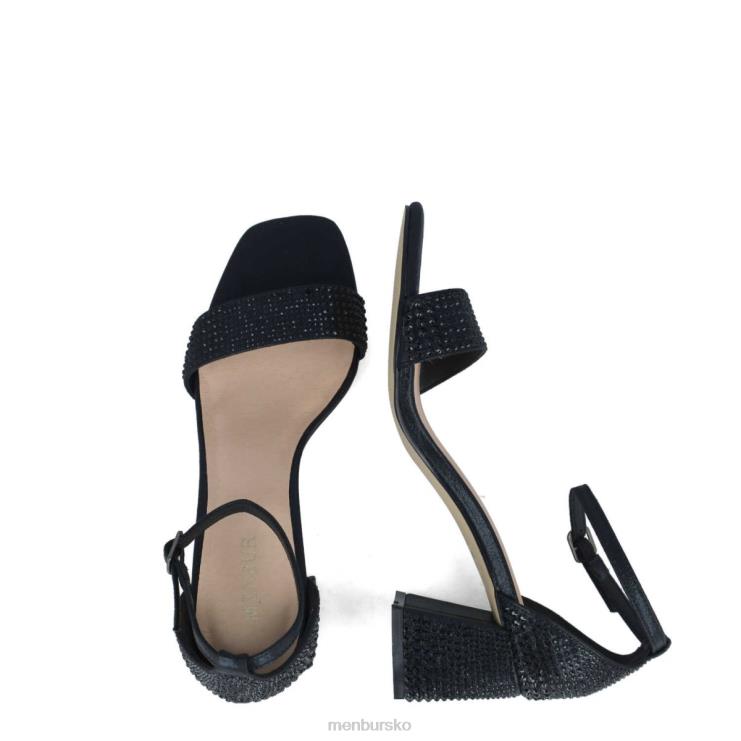 dk Menbur Kvinder aguamarina sort X288X5672 mellem og lave hæle