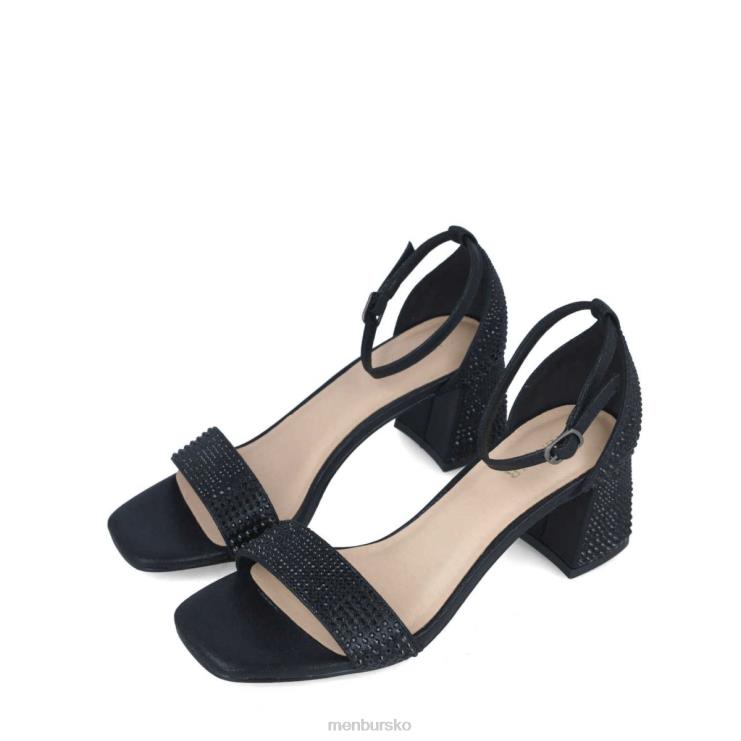 dk Menbur Kvinder aguamarina sort X288X5672 mellem og lave hæle