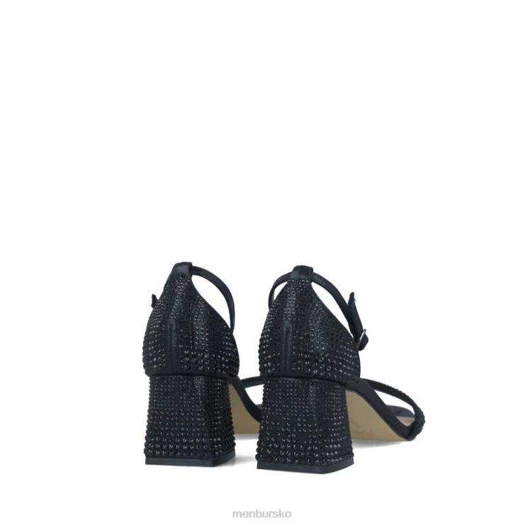 dk Menbur Kvinder aguamarina sort X288X5672 mellem og lave hæle