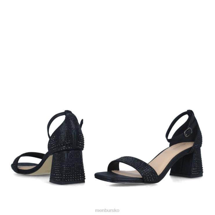 dk Menbur Kvinder aguamarina sort X288X5672 mellem og lave hæle