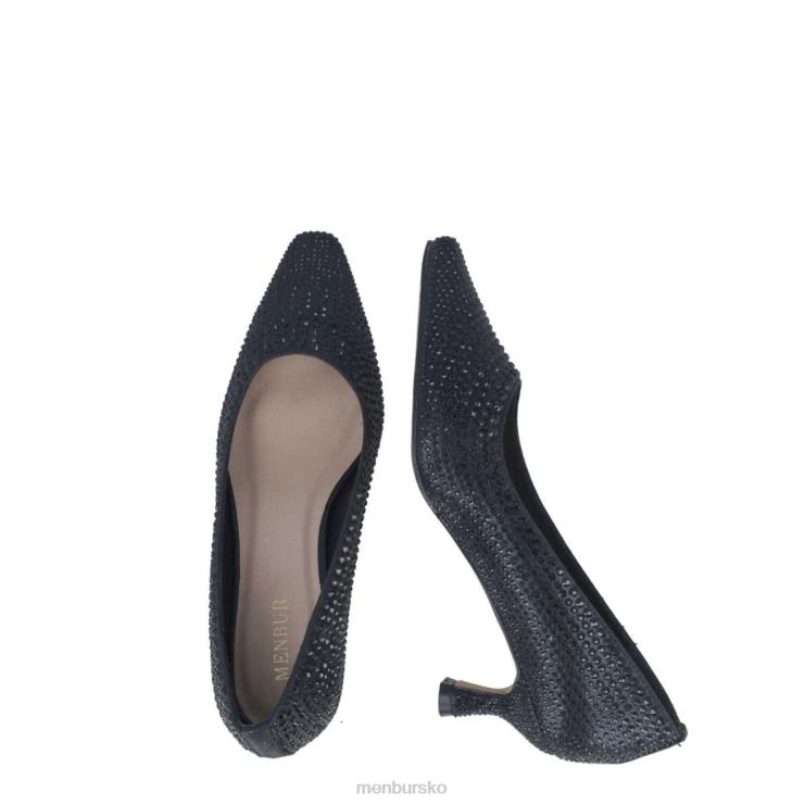 dk Menbur Kvinder aguamarina sort X288X5700 mellem og lave hæle