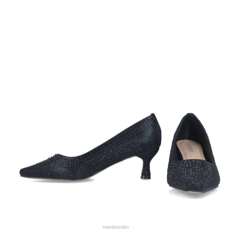 dk Menbur Kvinder aguamarina sort X288X5700 mellem og lave hæle