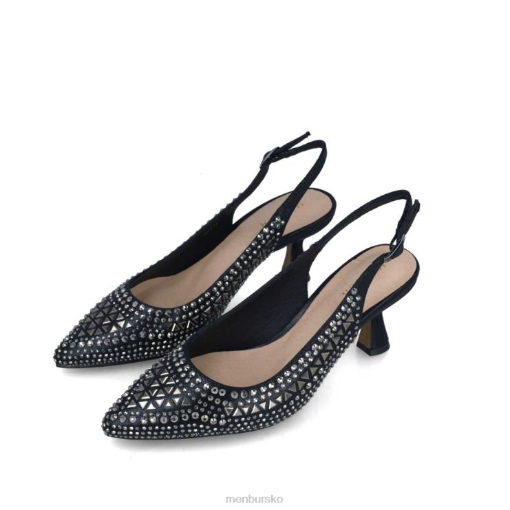 dk Menbur Kvinder axinita sort X288X1638 mellem og lave hæle