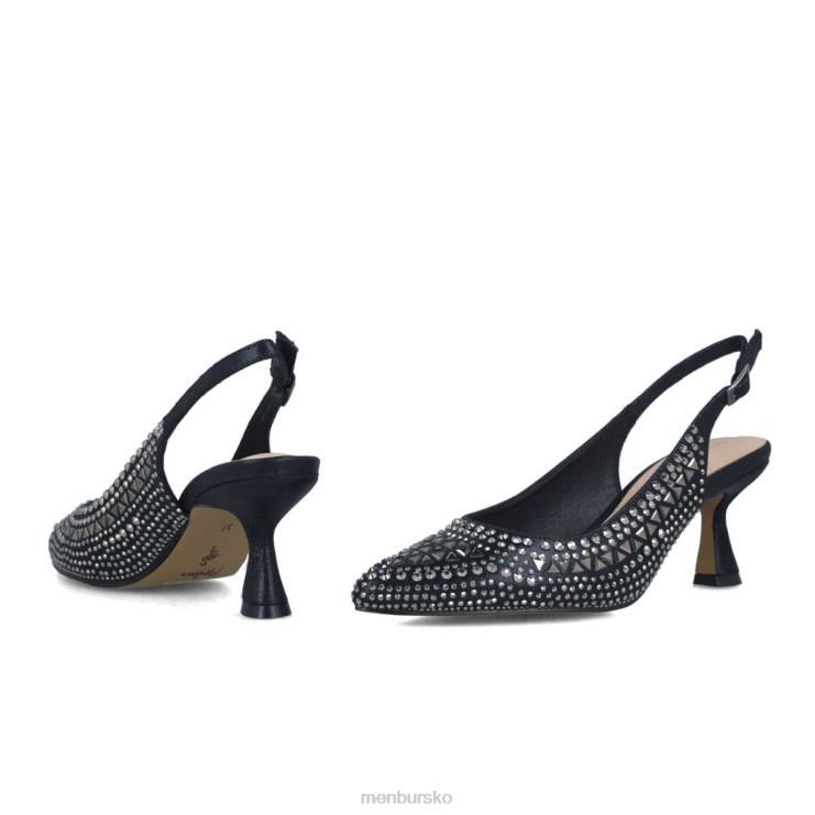 dk Menbur Kvinder axinita sort X288X1638 mellem og lave hæle