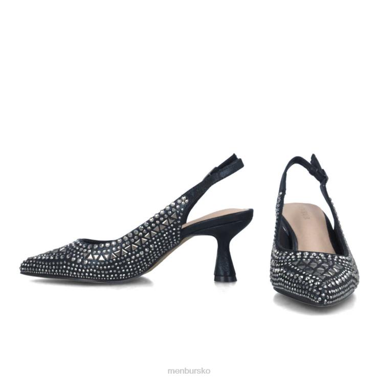 dk Menbur Kvinder axinita sort X288X1638 mellem og lave hæle