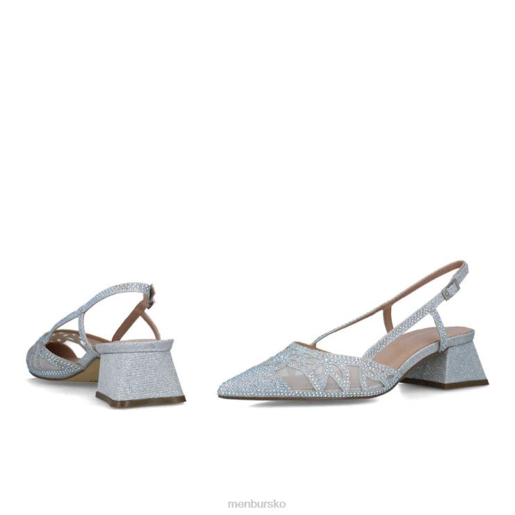 dk Menbur Kvinder canopus sølv X288X5551 mellem og lave hæle