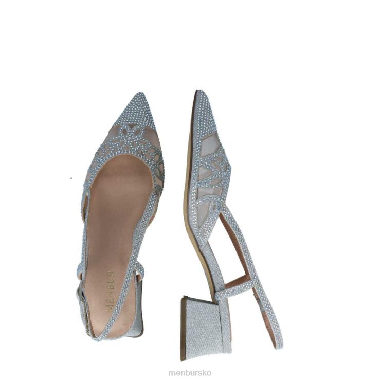 dk Menbur Kvinder canopus sølv X288X5551 mellem og lave hæle