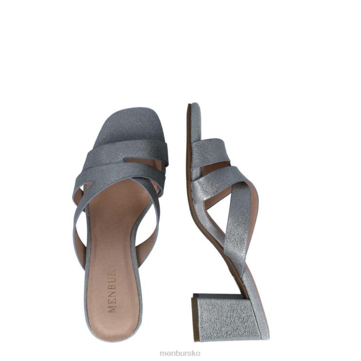 dk Menbur Kvinder estilbo sølv X288X5781 mellem og lave hæle