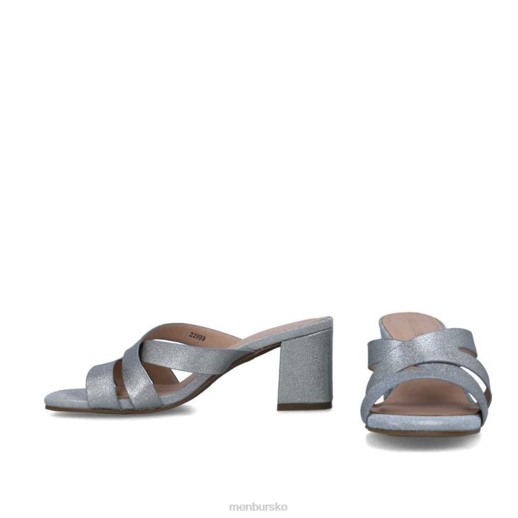 dk Menbur Kvinder estilbo sølv X288X5781 mellem og lave hæle