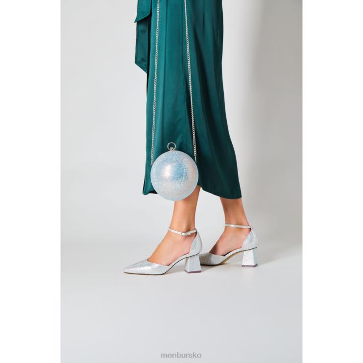 dk Menbur Kvinder fluorita sølv X288X5694 mellem og lave hæle