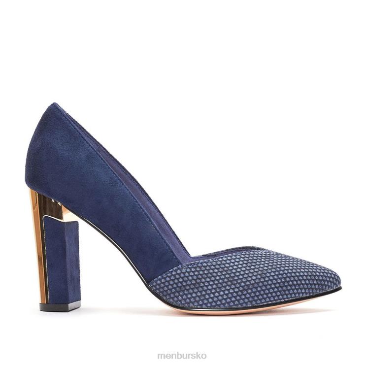 dk Menbur Kvinder lenza mørkeblå X288X1867 mellem og lave hæle