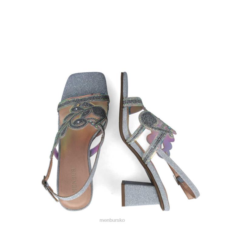 dk Menbur Kvinder obsidiana sølv X288X5649 mellem og lave hæle