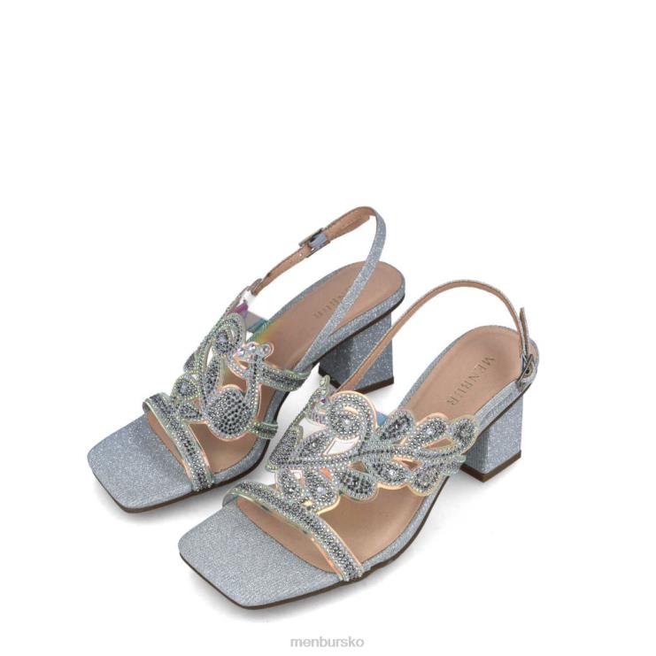 dk Menbur Kvinder obsidiana sølv X288X5649 mellem og lave hæle