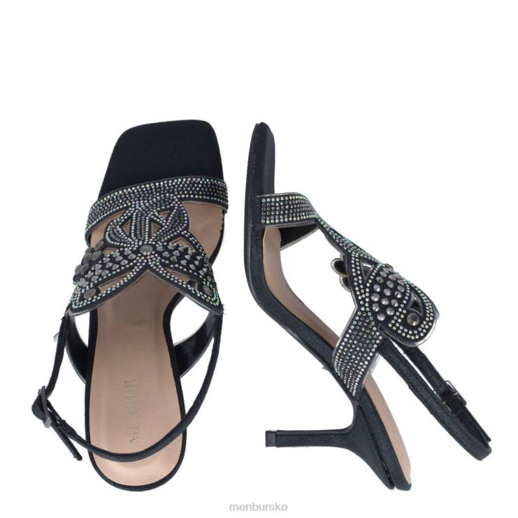 dk Menbur Kvinder onix sort X288X1627 mellem og lave hæle