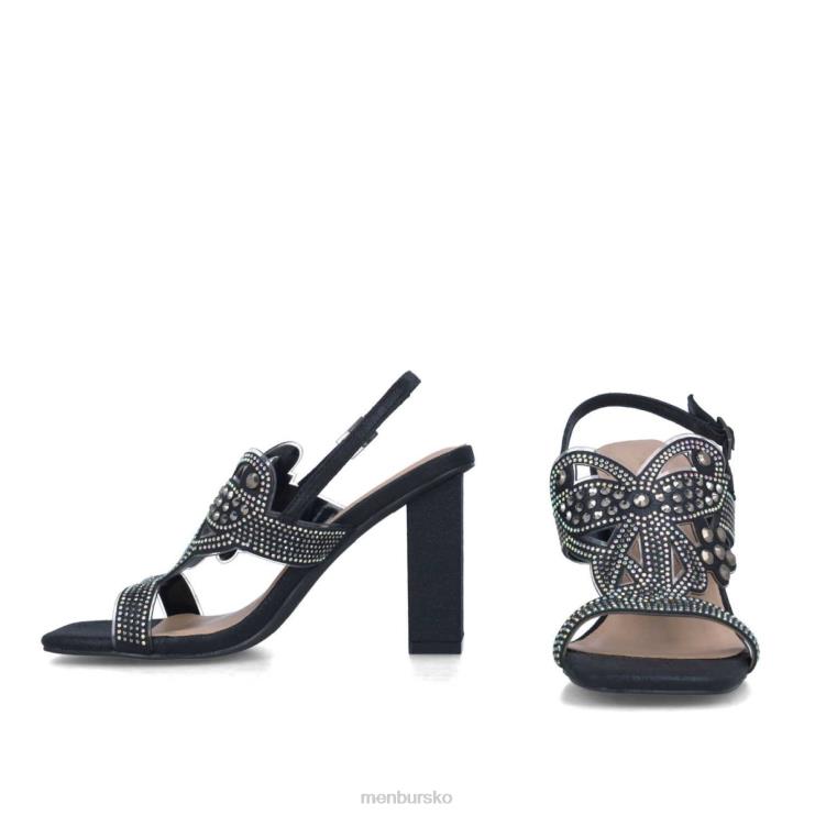 dk Menbur Kvinder onix sort X288X1656 mellem og lave hæle