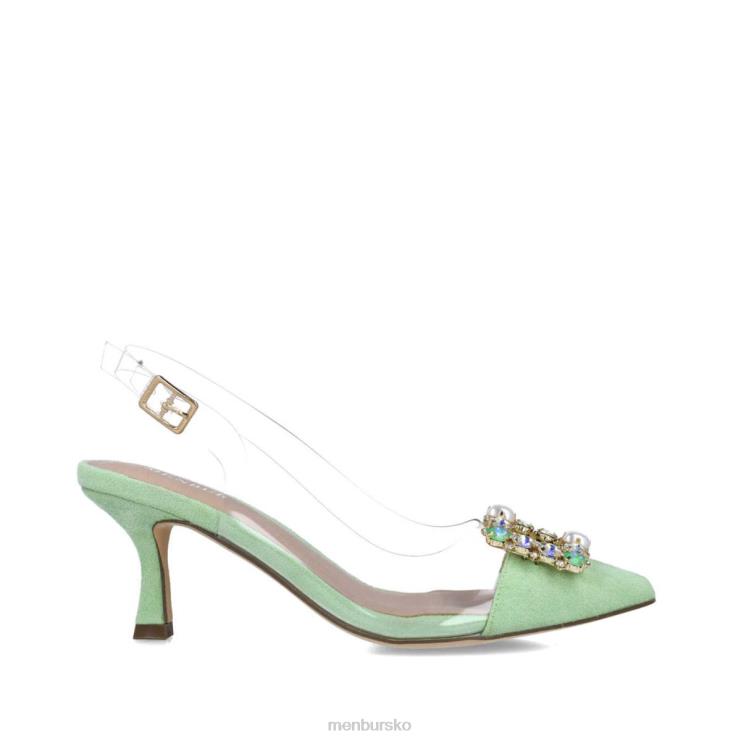 dk Menbur Kvinder pavo grøn X288X5588 mellem og lave hæle