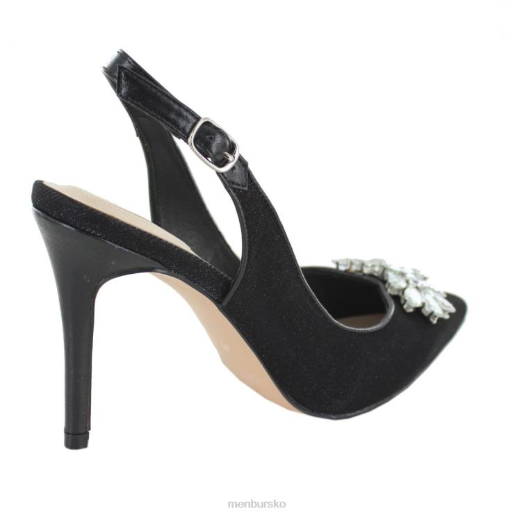 dk Menbur Kvinder pezzea sort X288X1818 mellem og lave hæle