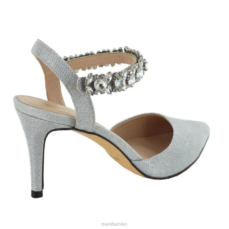 dk Menbur Kvinder scerne sølv X288X1885 mellem og lave hæle