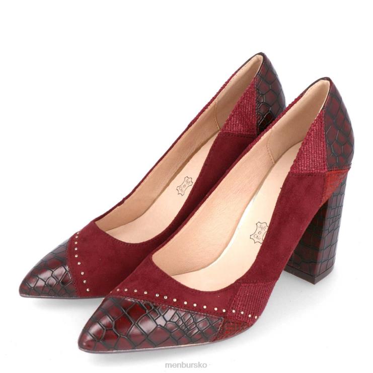 dk Menbur Kvinder sorgono 3 rød X288X2153 mellem og lave hæle