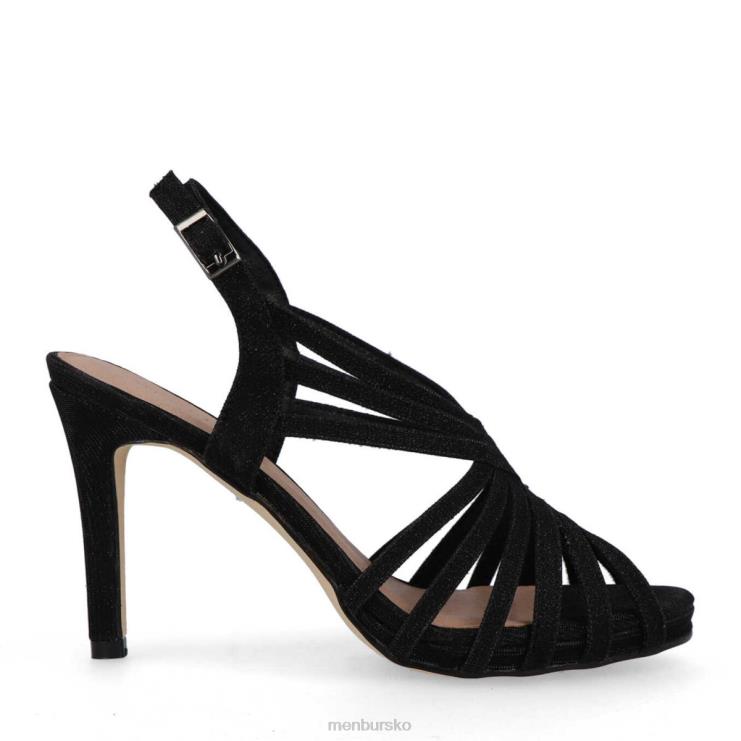 dk Menbur Kvinder strepeto sort X288X2122 mellem og lave hæle