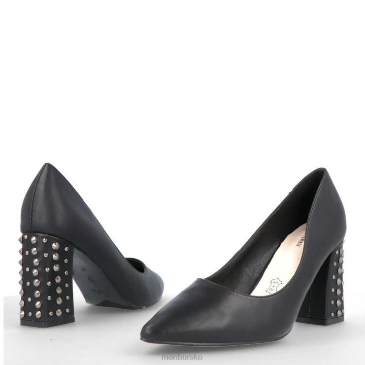 dk Menbur Kvinder tampolose sort X288X2129 mellem og lave hæle