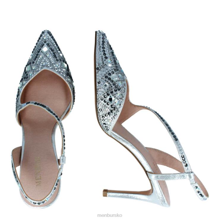 dk Menbur Kvinder tarantasca sølv X288X5828 mellem og lave hæle