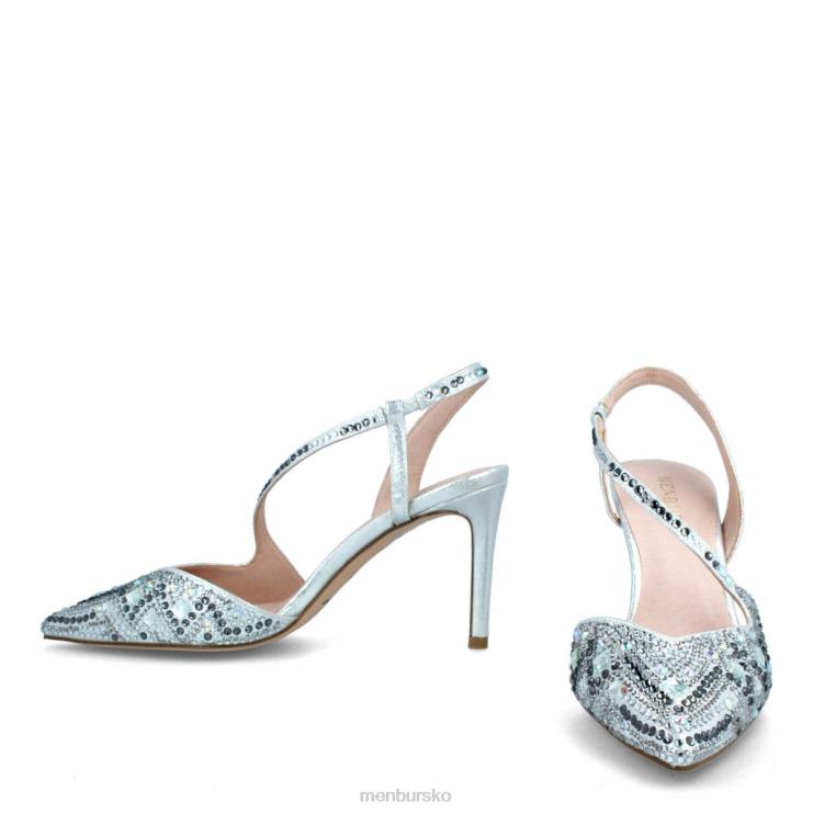 dk Menbur Kvinder tarantasca sølv X288X5828 mellem og lave hæle