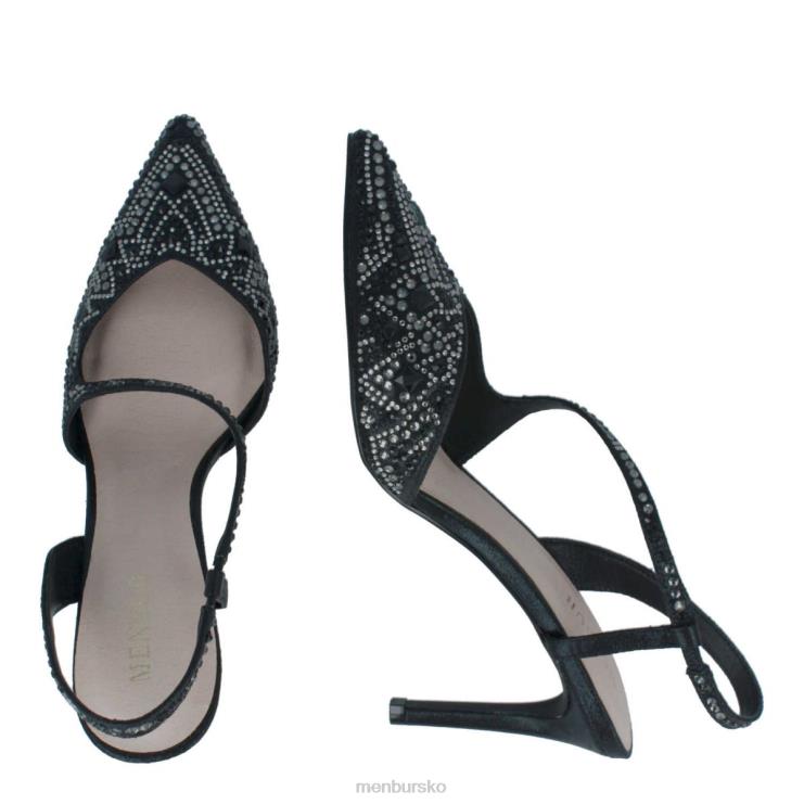 dk Menbur Kvinder tarantasca sort X288X5829 mellem og lave hæle