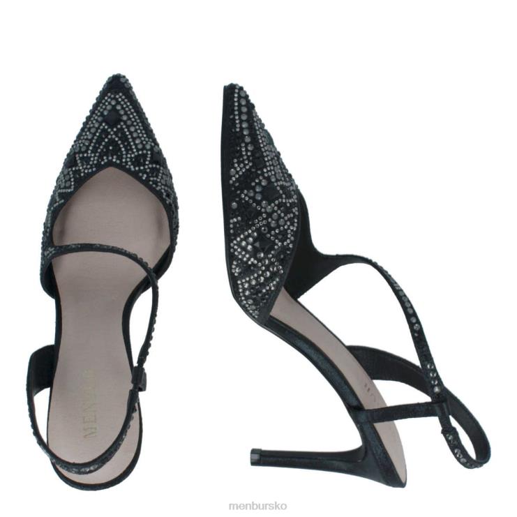 dk Menbur Kvinder tarantasca sort X288X5829 mellem og lave hæle