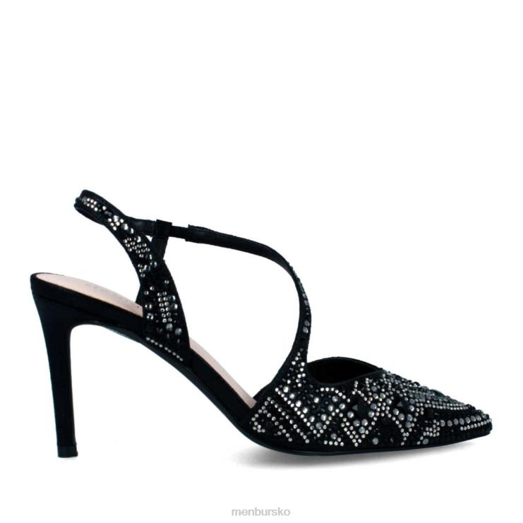 dk Menbur Kvinder tarantasca sort X288X5829 mellem og lave hæle