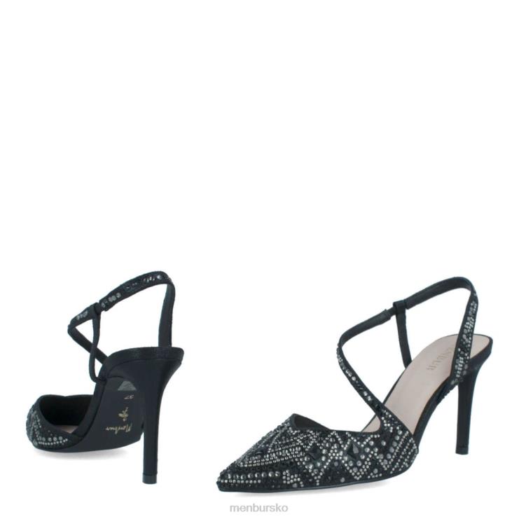 dk Menbur Kvinder tarantasca sort X288X5829 mellem og lave hæle