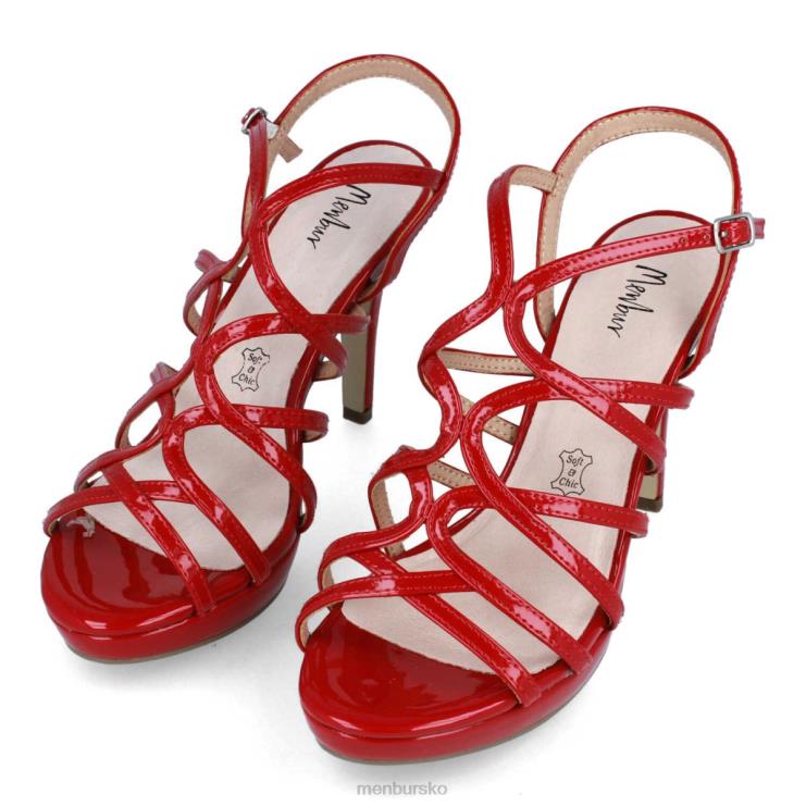 dk Menbur Kvinder tarsia rød X288X1941 mellem og lave hæle