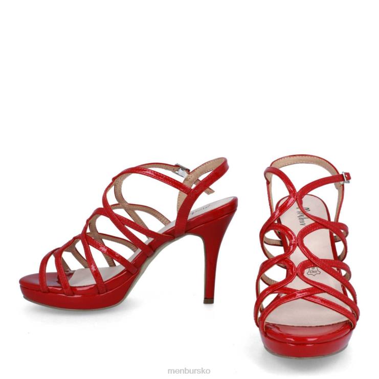 dk Menbur Kvinder tarsia rød X288X1941 mellem og lave hæle