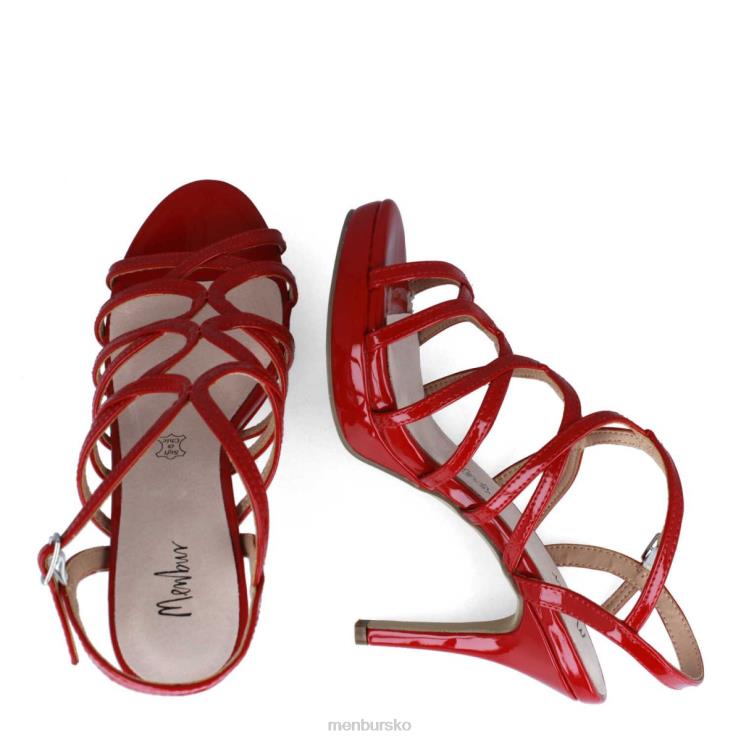 dk Menbur Kvinder tarsia rød X288X1941 mellem og lave hæle