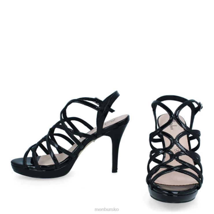 dk Menbur Kvinder tarsia sort X288X1903 mellem og lave hæle