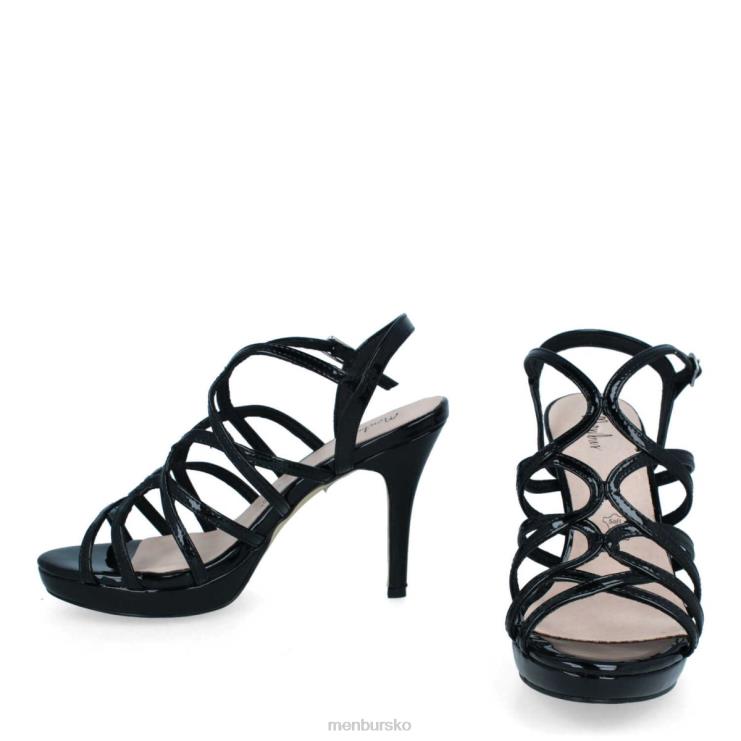 dk Menbur Kvinder tarsia sort X288X1903 mellem og lave hæle