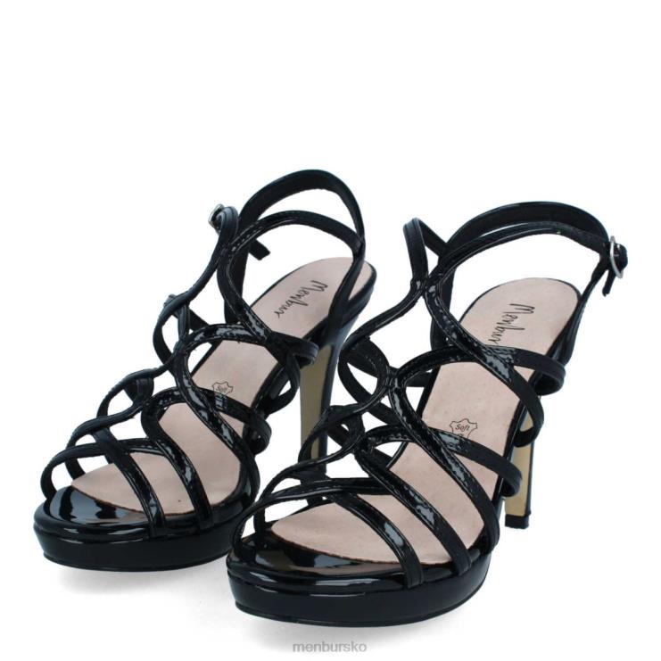 dk Menbur Kvinder tarsia sort X288X1903 mellem og lave hæle