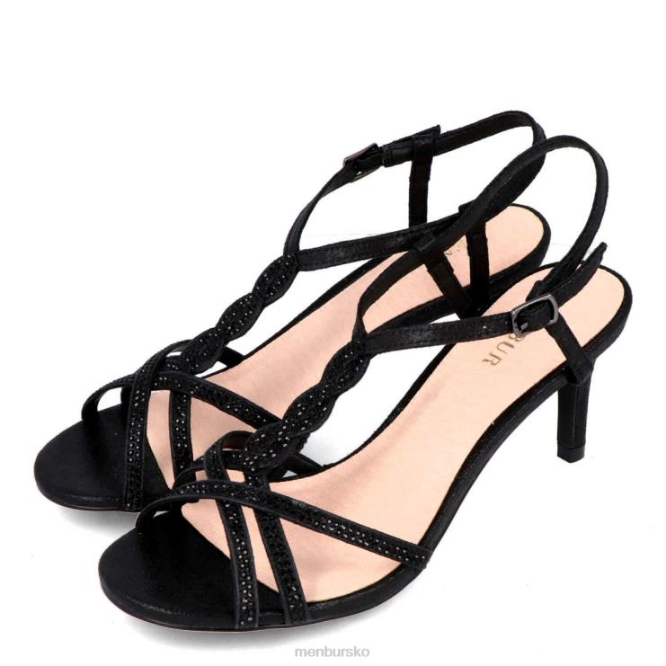 dk Menbur Kvinder tarvis sort X288X2199 mellem og lave hæle