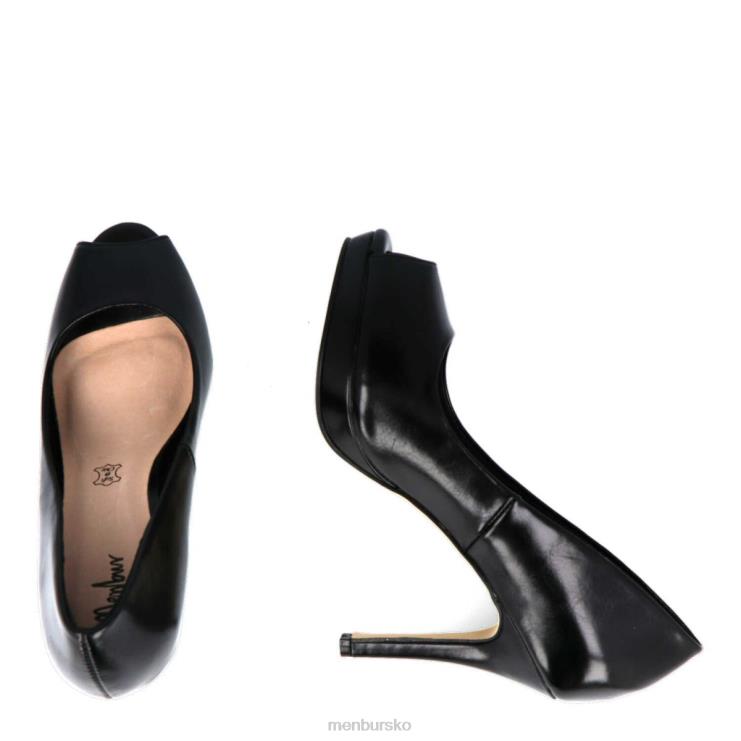 dk Menbur Kvinder villadose sort X288X2103 mellem og lave hæle