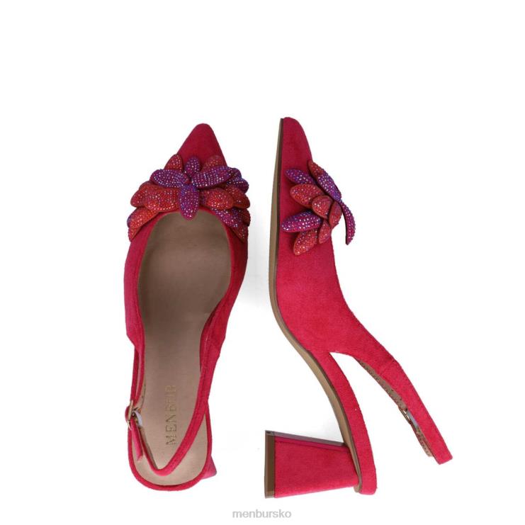 dk Menbur Kvinder volans lyserød X288X1594 mellem og lave hæle